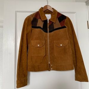 Mango real leather jacket